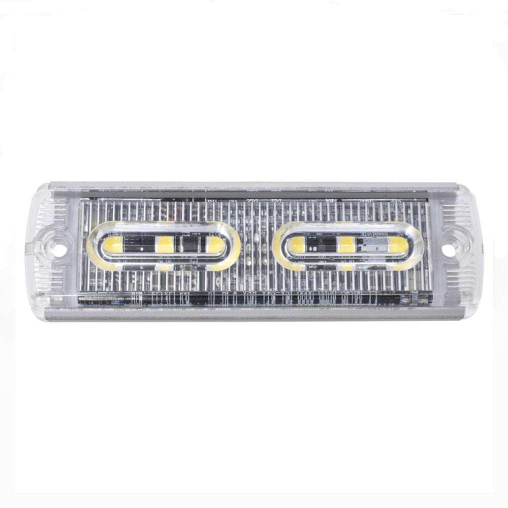 6 LED Strobe Low Profile Amber Light Bar