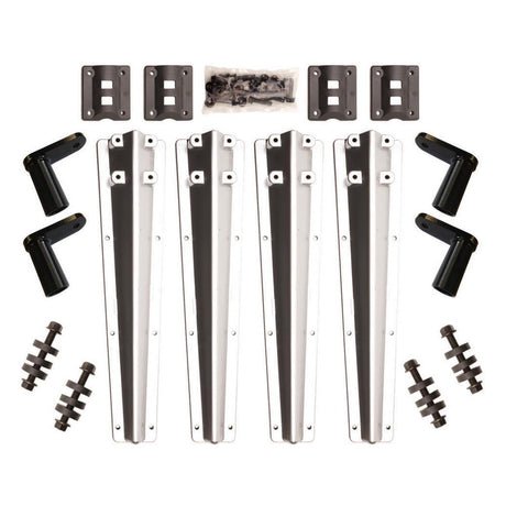 Liquid platinum plastic bolt-on fender bracket kit