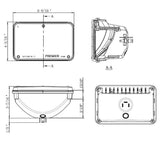 4" x 6" Ultralit LED High Beam Headlight w/ Polycarbonate Lens & Housing