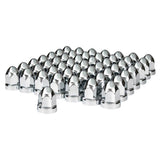 33mm Chrome Plastic Bullet Nut Cover - Push On 60PK