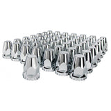 33mm Chrome Tapered Nut Cover - Thread On 60PK