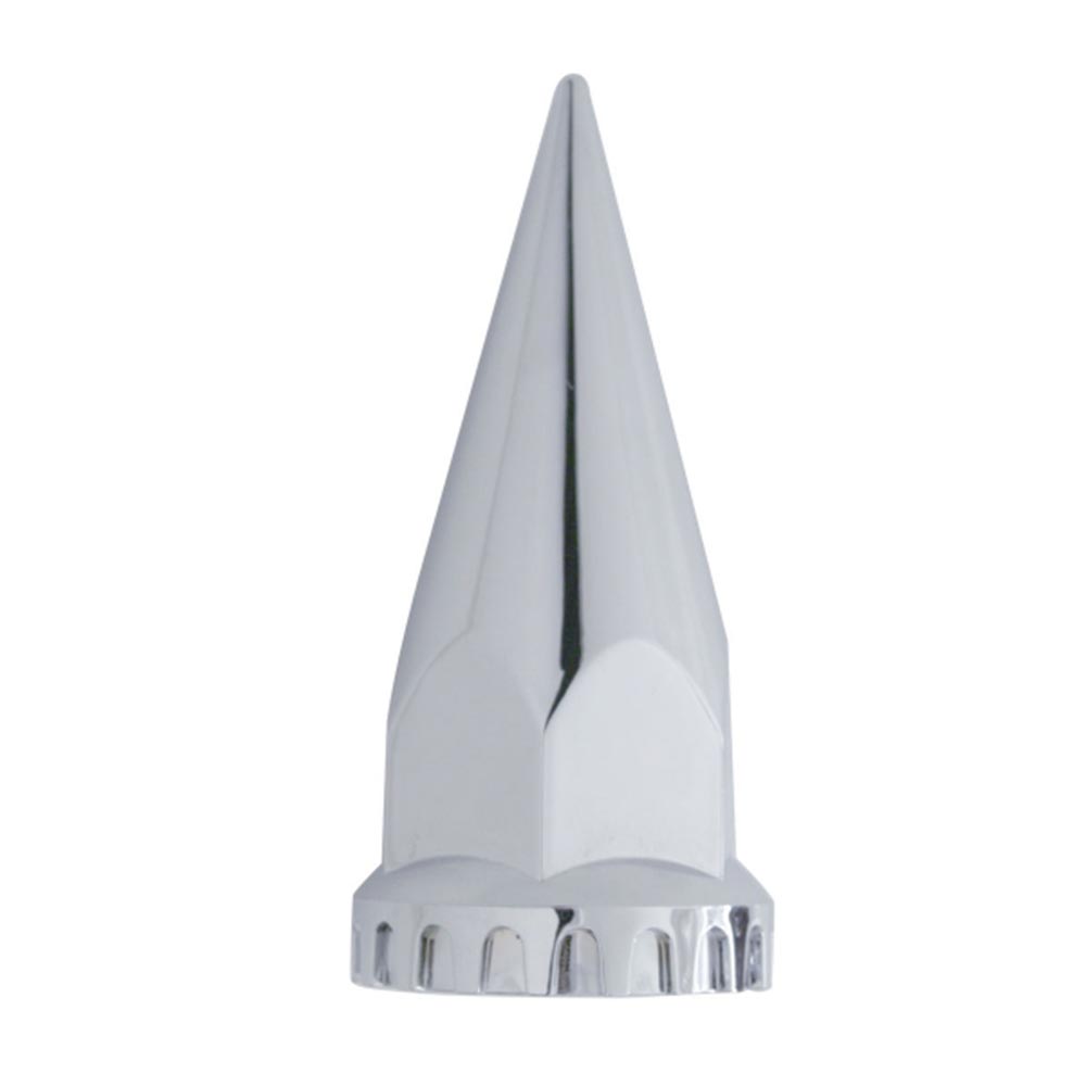 33mm Chrome Hex Gear Spike Nut Cover - Thread On 60PK