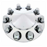 33mm Front Pointed Chrome Axle Cover with Thread On Nut Covers