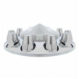 33mm Front Pointed Chrome Axle Cover with Thread On Nut Covers