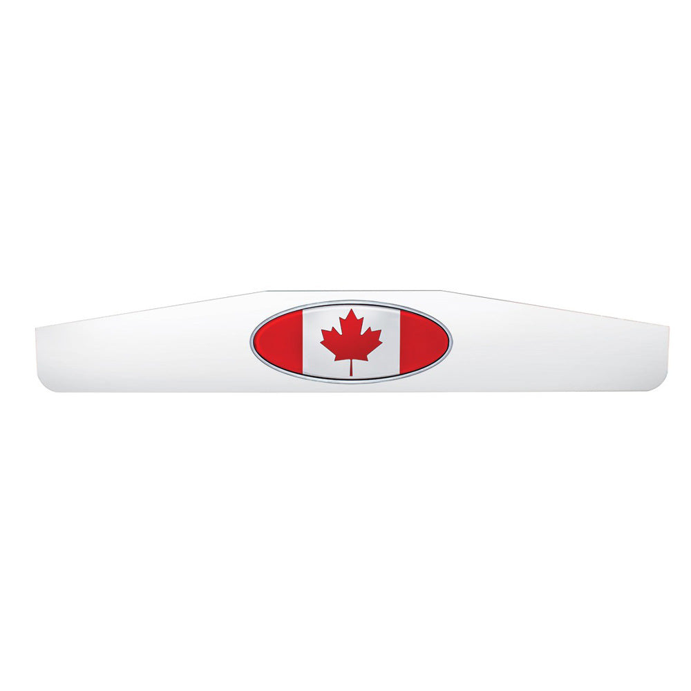 4" x 24" Chrome Mudflap Weight with Canada Flag Emblem (EA)