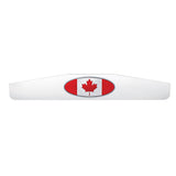 4" x 24" Chrome Mudflap Weight with Canada Flag Emblem (EA)
