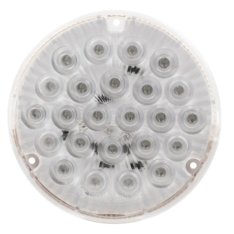 Red clear 4" sleeper LED light, close-up
