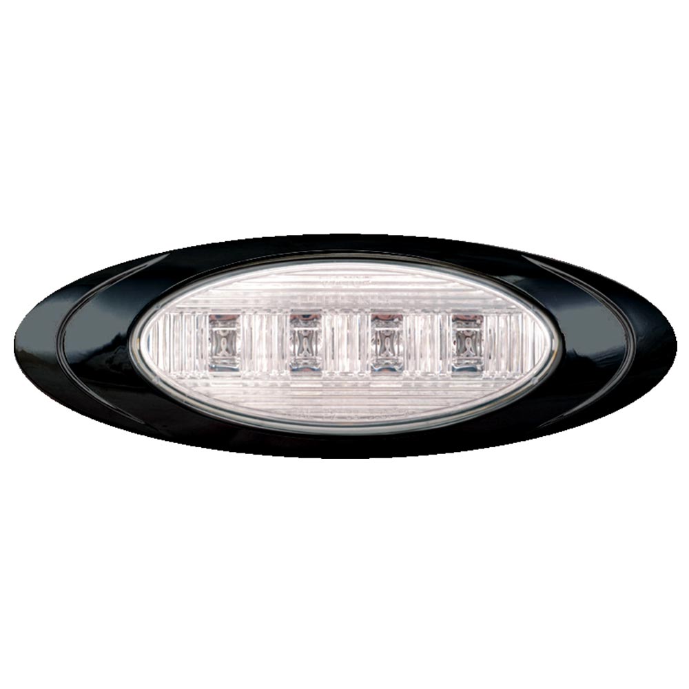 6-5/8" 4 LED Magnum 1 Marker Light with Black Bezel