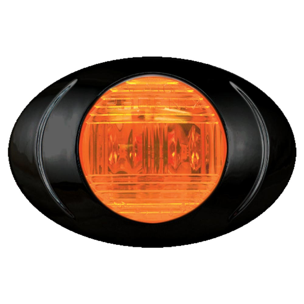 3" 2 LED Magnum 3 Marker Light with Black Bezel