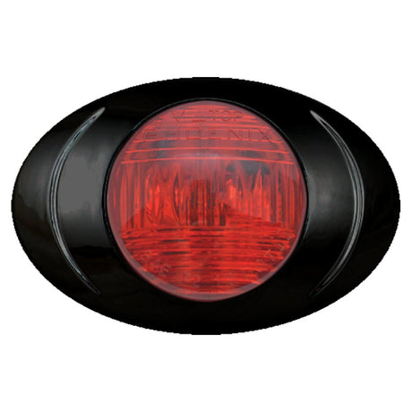 3" 2 LED Magnum 3 marker light with black bezel, close-up