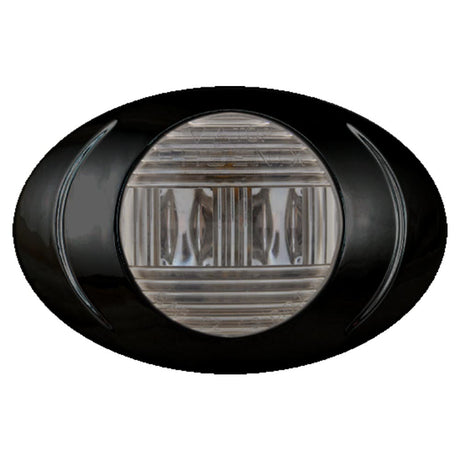 Detail of 3" 2 LED Magnum 3 marker light with black bezel