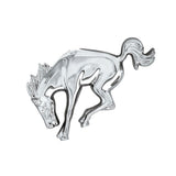 Plastic Chrome Bucking Horse Emblem