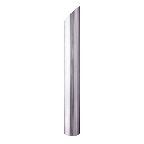 5"D X 64"L mitered chrome one-piece stack