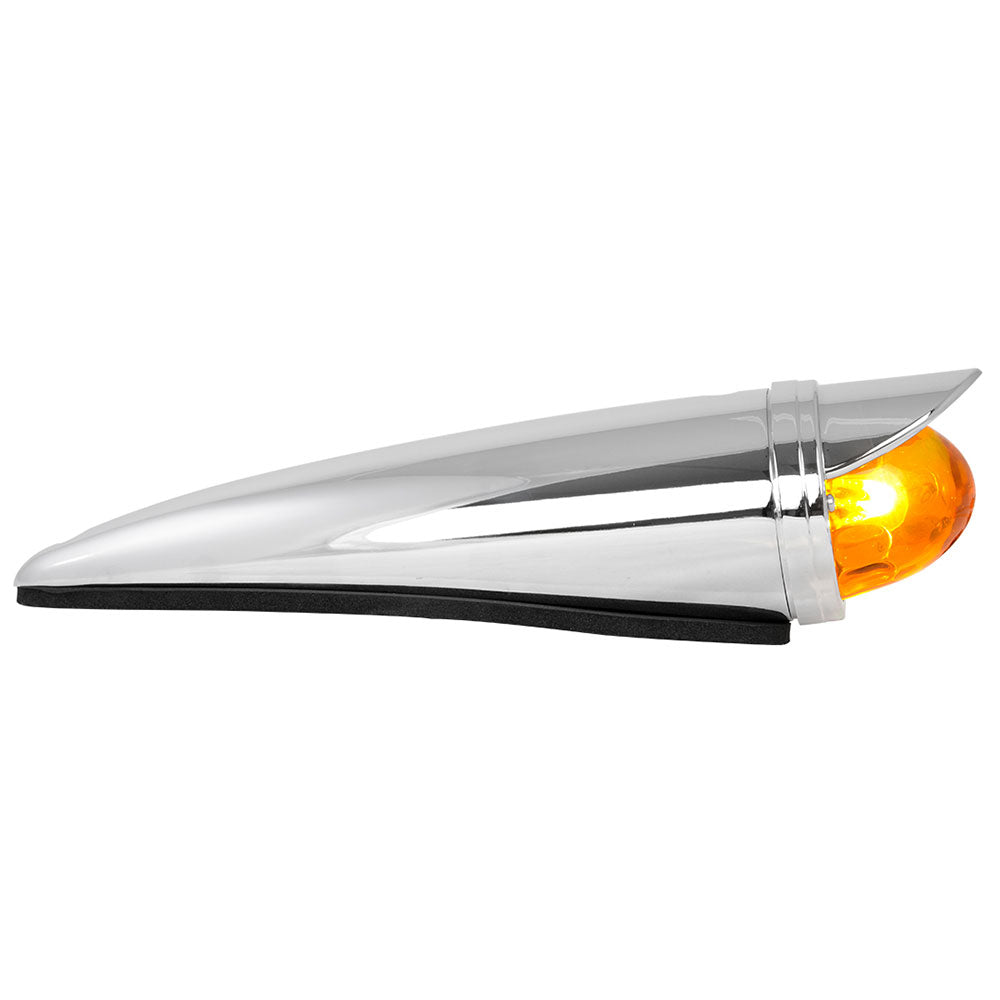 Classic Incandescent Cab Light with Regular Glass Lens and Visor