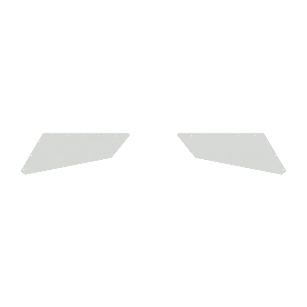 Peterbilt 357, 378 Setback Axle Bumper Stainless Steel Top Plates for Valley Chrome Bumpers