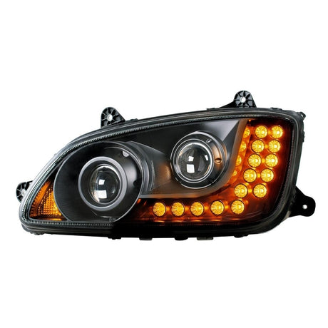 Kenworth T660 blackout projection headlight from another angle