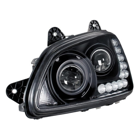 Kenworth T660 blackout projection headlight, closer view