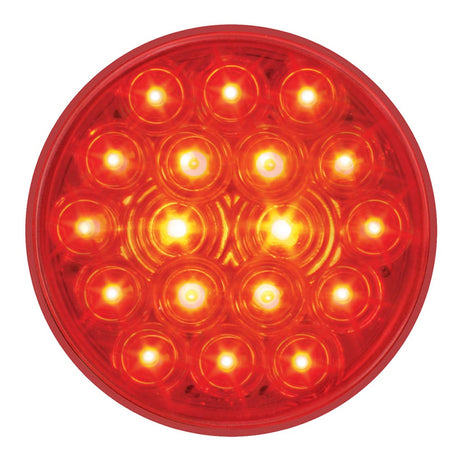4" Round fleet style 18 LED light from another angle