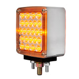 4" Pearl Square Double Face LED Light with Clear Lenses