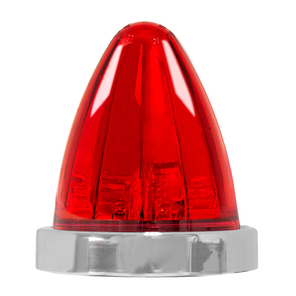 3-1/2" Watermelon LED Marker Light with SS Bezel