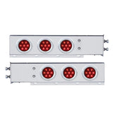 Stainless Steel Two-Piece Rear Light Bar with 4" 7 LED Lights