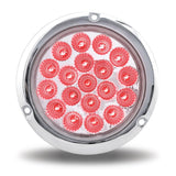 4" Red Stop/Tail/Turn Dual Revolution LED Light with Flange