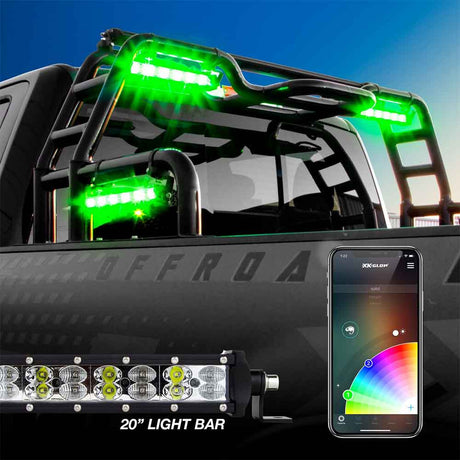 20" RGBW light bar