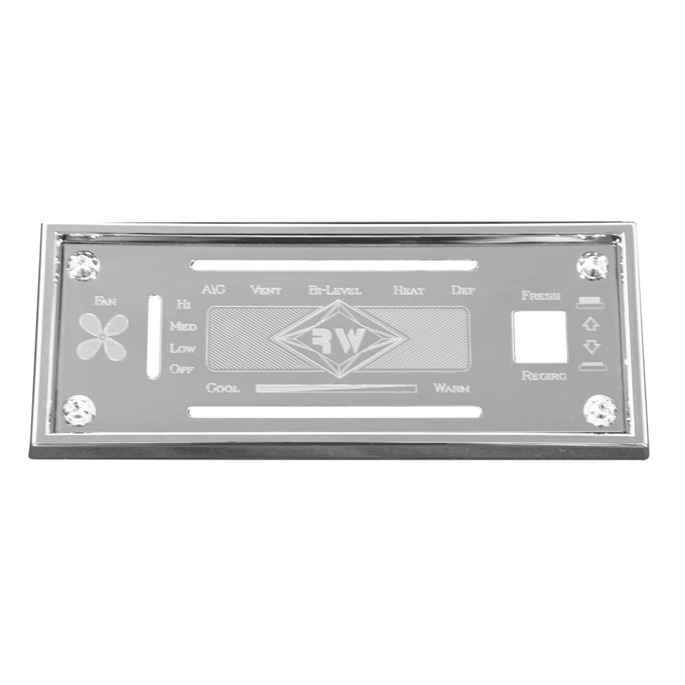 Kenworth Stainless Steel AC/Heater Control Plate