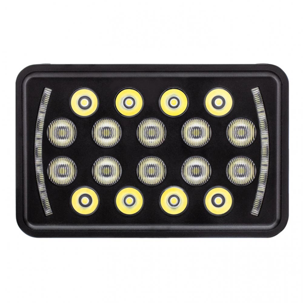 6" x 4" Rectangular 18 LED High/Low Beam Headlight