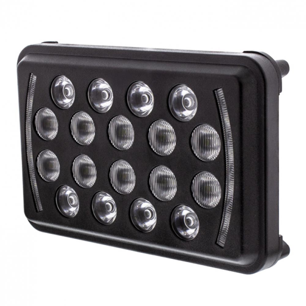 6" x 4" Rectangular 18 LED High/Low Beam Headlight