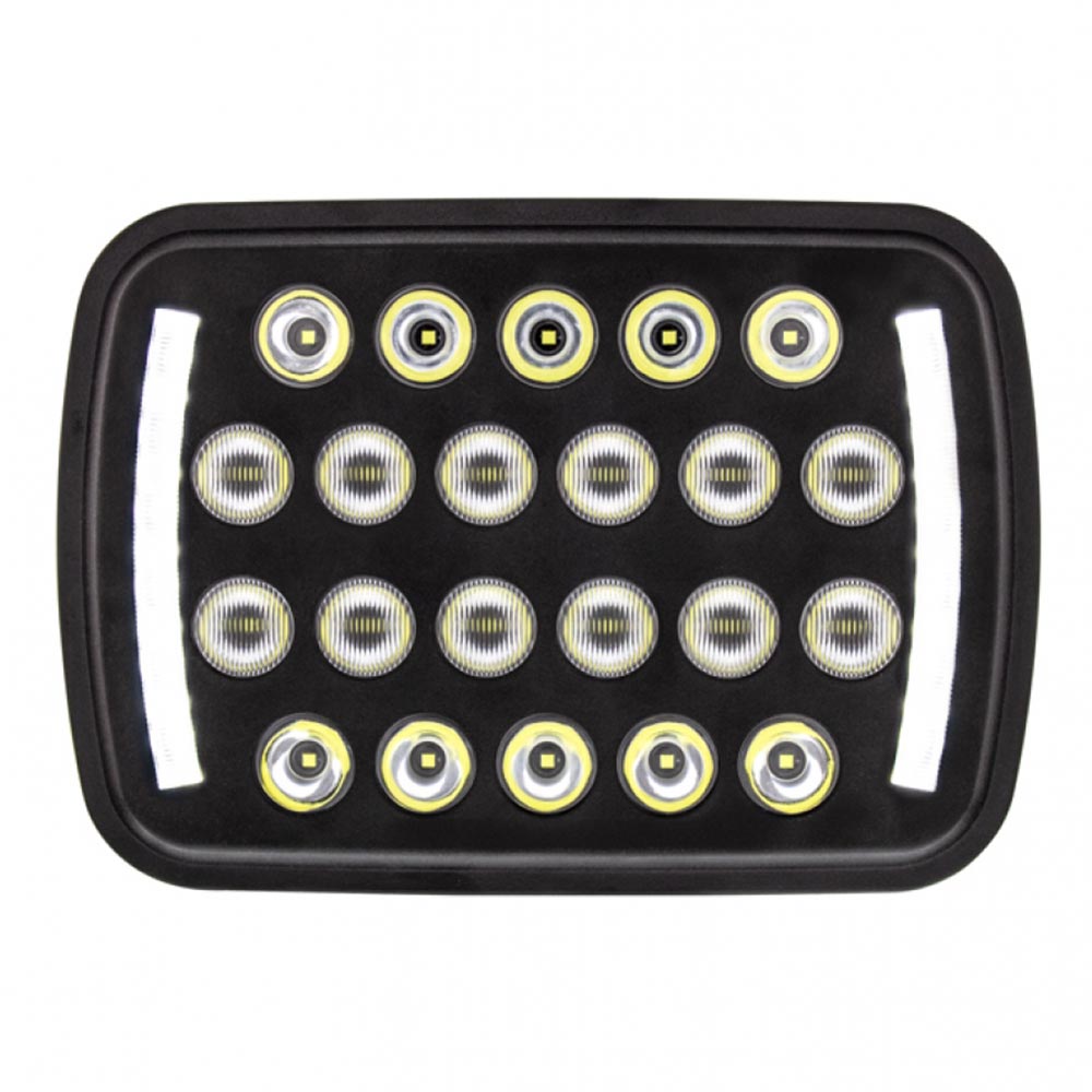 5" x 7" Rectangular 22 LED High/Low Beam Headlight