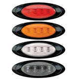 6-5/8" 4 LED Magnum 1 Marker Light with Black Bezel