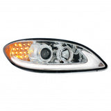International Prostar Chrome Projection Headlight with LED Position and Turn Signal Lights