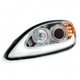 International Prostar Chrome Projection Headlight with LED Position and Turn Signal Lights