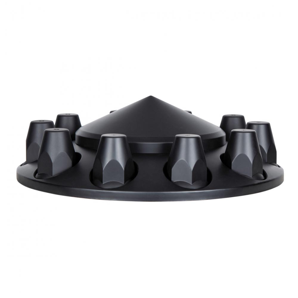 Black ABS Front Axle Covers with 33mm Nut Covers