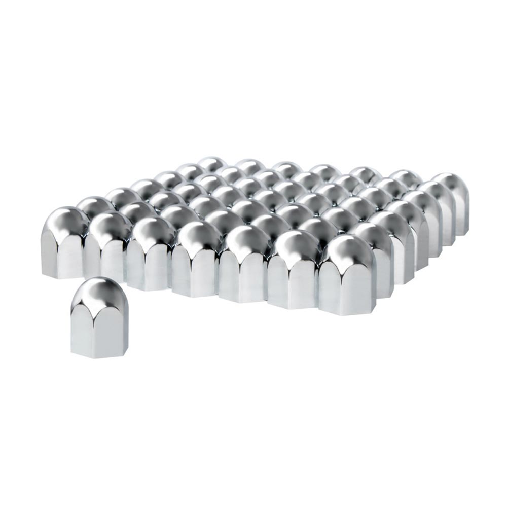 1-1/2" Chrome Standard Nut Cover - Push On 60PK