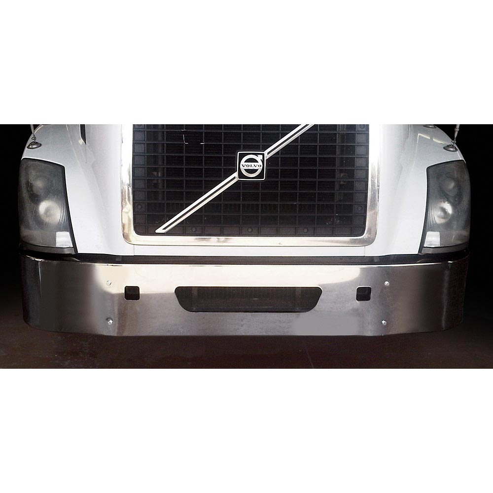Volvo VNL 14" Set Back Chrome Bumper with Cutouts