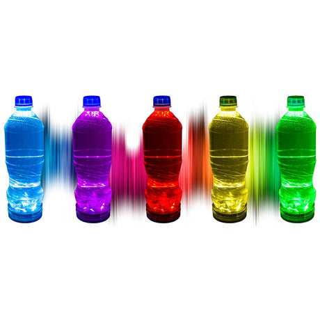 Multicolor LED cup holder light with remote, close-up