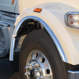 Peterbilt 567 (Set Forward) Stainless Steel Fenderettes