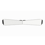 Kenworth W900 Curved Windshield Chrome Stainless 6" to 10" Shorty Bowtie Visor