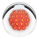 4" Round 18 LED Light with Chrome Bezel & Visor