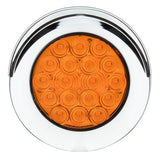 4" Round 18 LED Light with Chrome Bezel & Visor