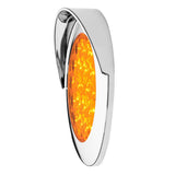 4" Round 18 LED Light with Chrome Bezel & Visor