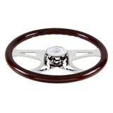 18" Boss Steering Wheel with Chrome Horn Button and Bezel