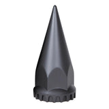 33mm x 4-3/4" Matte Black Spike Nut Cover - 60PK Thread On