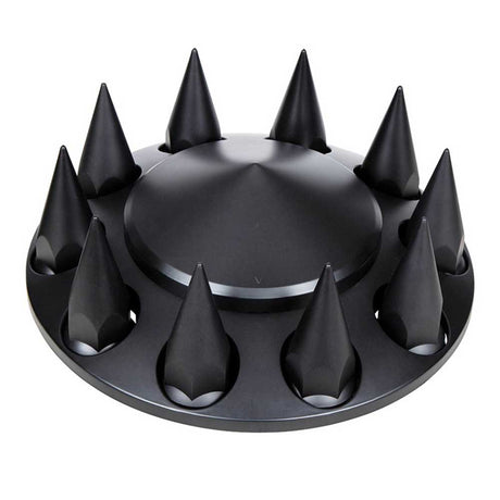 33mm Front pointed black matte axle cover with push on nut covers