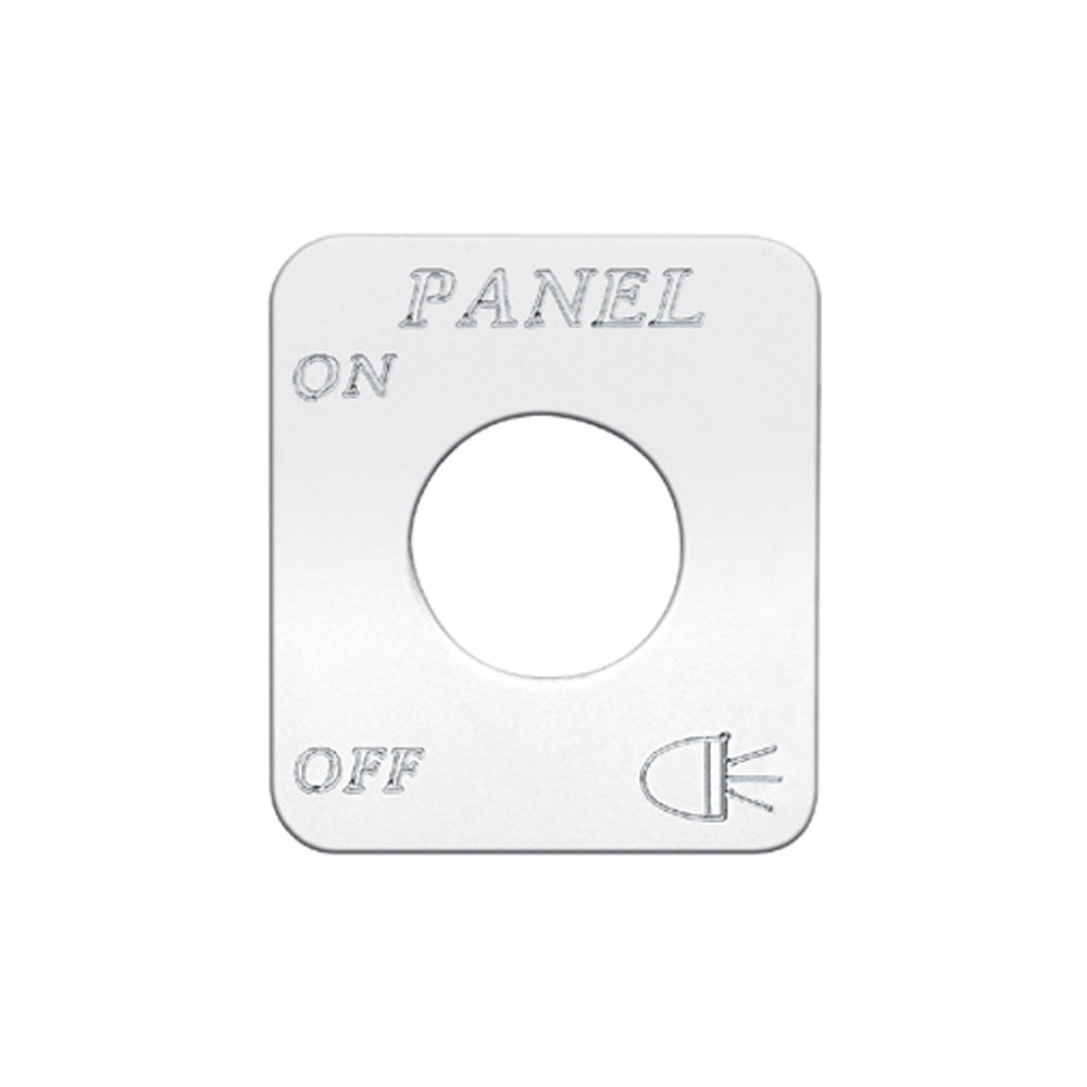FL SS PANEL LIGHTS SWITCHPLATE