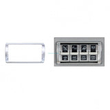 Freightliner Cascadia Chrome 4-Switch Dash Panel Trim