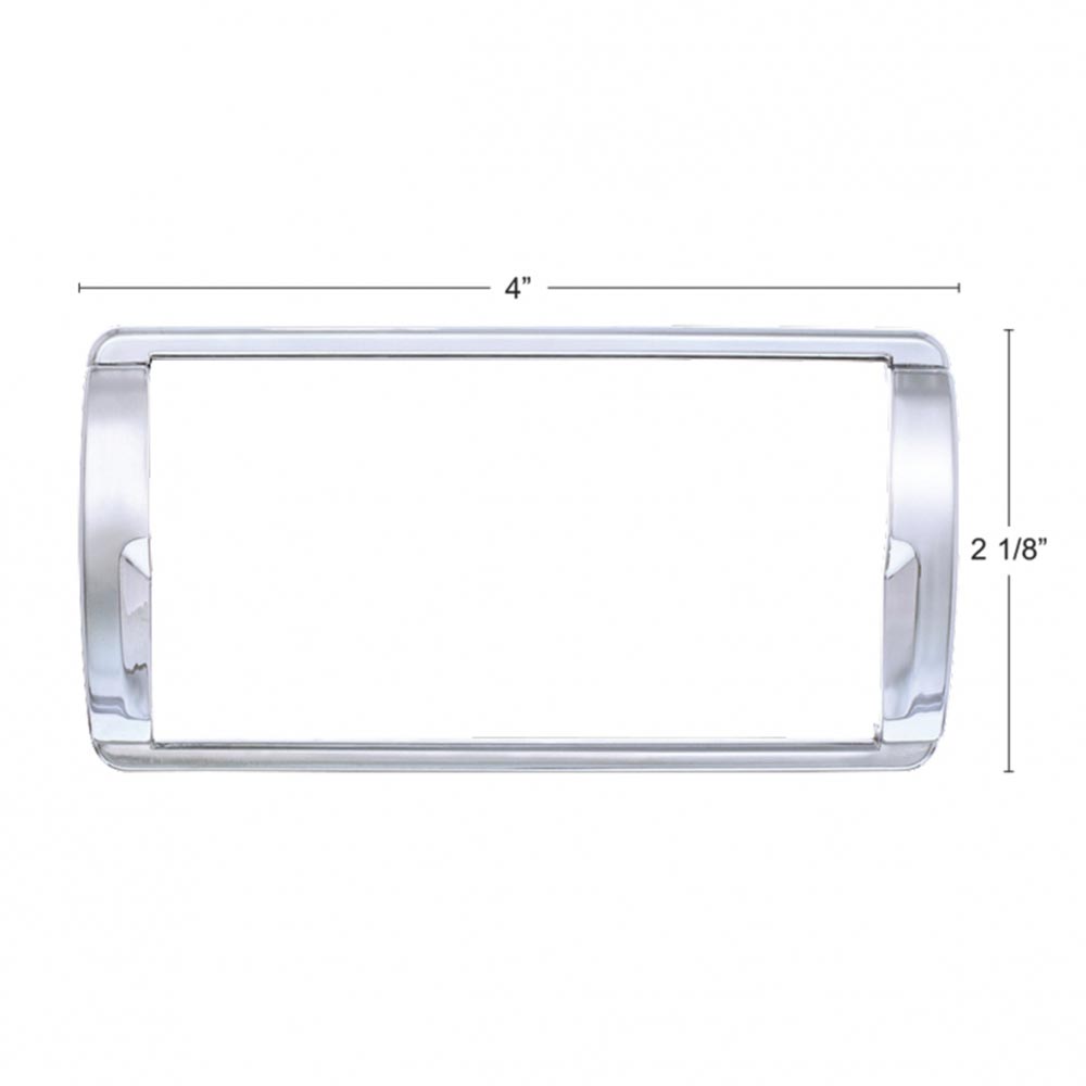 Freightliner Cascadia Chrome 4-Switch Dash Panel Trim