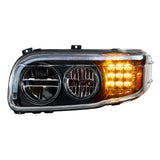 Peterbilt 388, 389, 567 Blackout LED Headlight with Turn and Position Light Bars